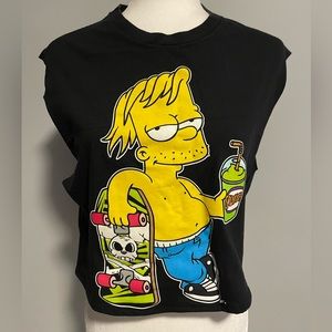 Bart Simpson Distressed Graphic Tee